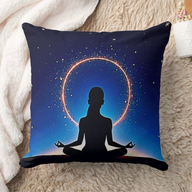 Almofada Zen Under Stars: Cosmic Meditation (Cobertor)