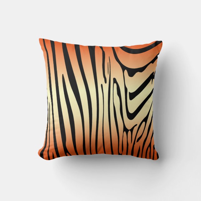 Almofada Zesty Zebra Orange (Frente)