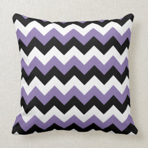 Almofada Ziguezague preto branco da lavanda