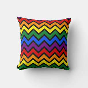 Almofada Zigzag Arco-Íris