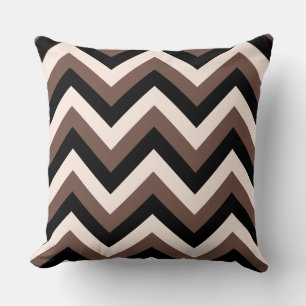 Almofada Zigzag Padrão Cream Preto