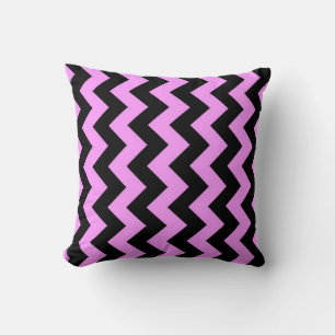Almofada Zigzag rosa e preto