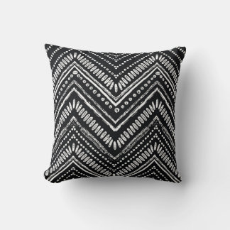 Almofada Zigzag Stripes: Étnica Desenhada À Mão