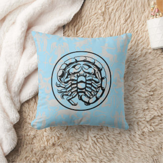 Almofada Zodiac Pattern Z02 - Scorpio.w L Blue BG