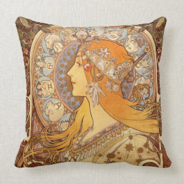 Almofada Zodíaco por Alphonse Mucha