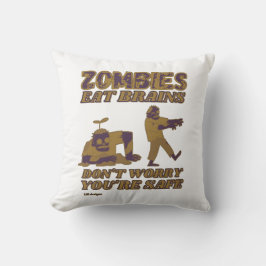 ALMOFADA ZOMBIES COMEM CÉREBROS NÃO SE PREOCUPEM QUE ESTEJA