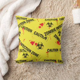 Almofada Zona Infectada do Halloween Zombie, sangrada