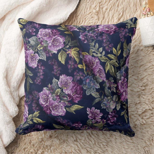 Almofadas de Arremesso com Padrão Floral (Cobertor)