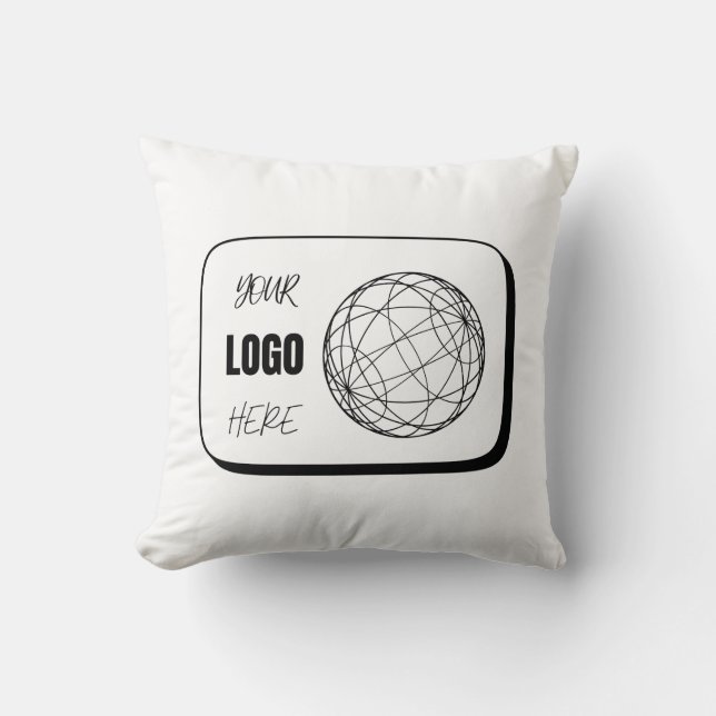 Almofadas de Arremesso Seu Logotipo Aqui (Frente)