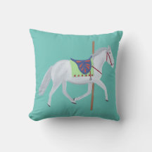Almofadas de Cavalos de Carrossel para Quarto de B