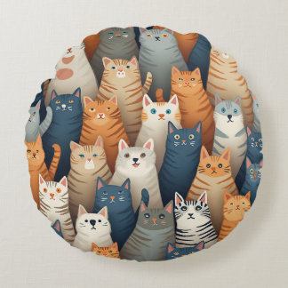 almofadas de gatos múltiplos
