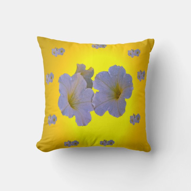 Almofadas de lançamento de flores de primavera. (Frente)