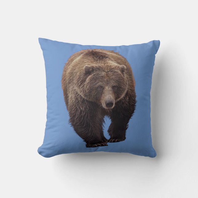 ALMOFADAS DE LANÇAMENTO DE URSO CINZENTO (Frente)
