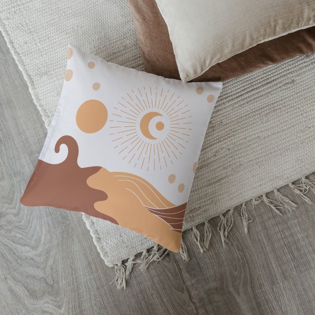 Almofadas de lançamento em tons terrosos Boho (Criador carregado)