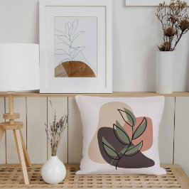Almofadas de lançamento em tons terrosos Boho