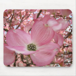 Almofadas de Rato FLORES DE DOGWOOD ROSA MOUSEPAD