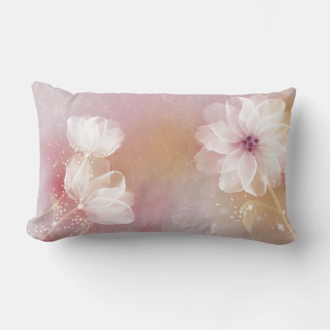 Almofadas florais rosa graça incrível (Frente)