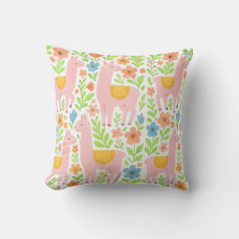 Almofadas Pink Lllamas & Design Floral - Personali