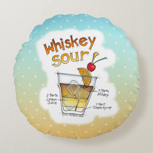 ALMOFADAS REDONDAS - RECEITA DE COquetel WHISKEY S (Frente)