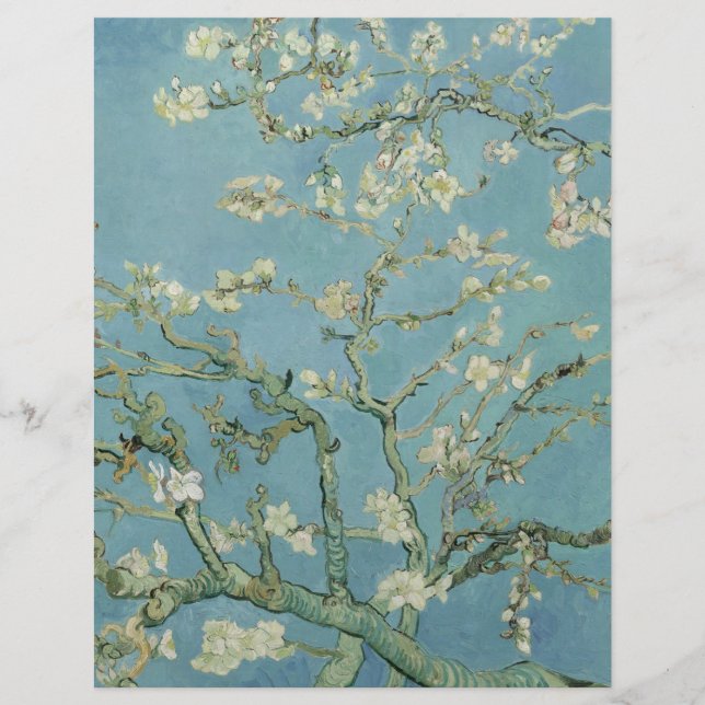 Almond Blossoms de Vincent Van Gogh Fine Art (Frente)