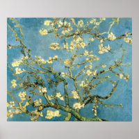 Almond Tree Poste-Impressionista Poster