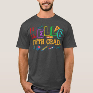Alô, 5 do 5º ano, de volta à camiseta escolar