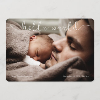 Alô, anúncio de bebê fofo e doce