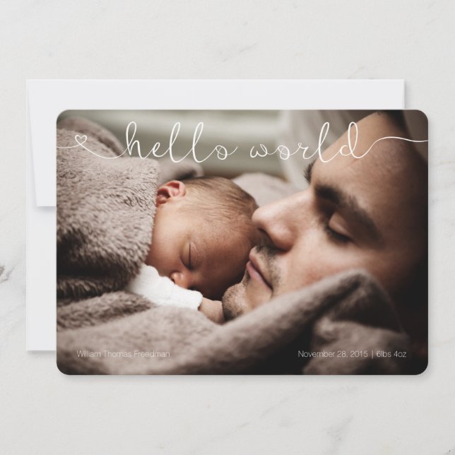 Alô, anúncio de bebê fofo e doce (Frente)