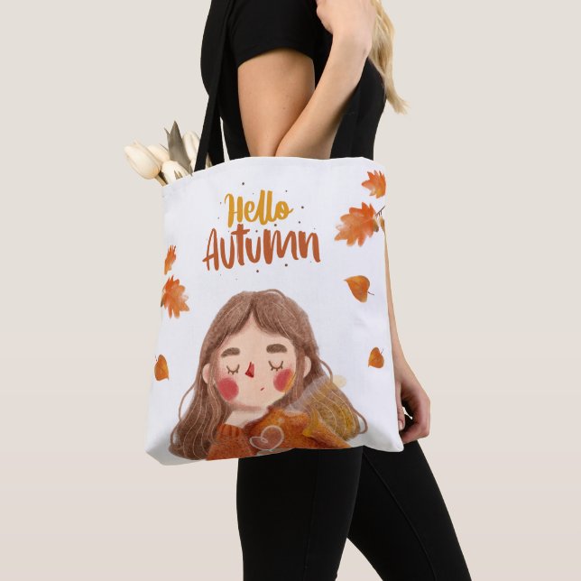 Alô Autumn Tote Bag - Cozy & Na moda (Close Up)