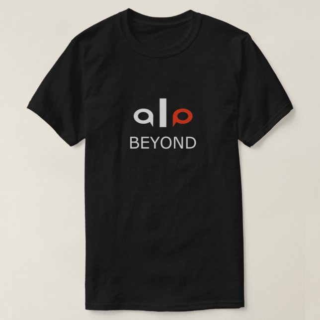 ALO Beyond – Minimalist Modern Typography T-Shirt (Frente do Design)