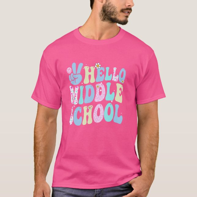 Alô, Camisa Da Escola Secundária Groové De Volta À (Frente)
