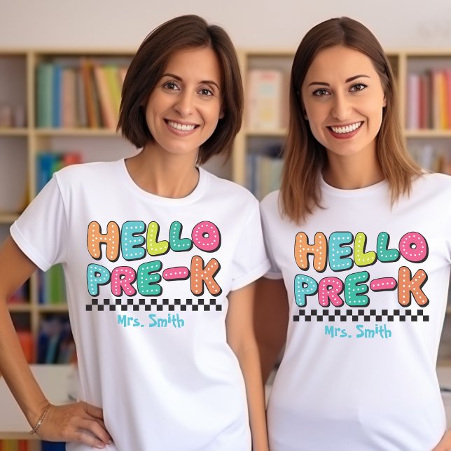 Alô - Camisa Personalizável Pré-K (Criador carregado)