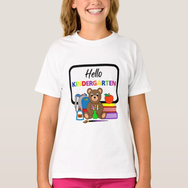 Alô, camiseta 2 do Jardim de Infância (Frente)