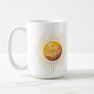 Alô Caneca de café sunshine, xícara isolada