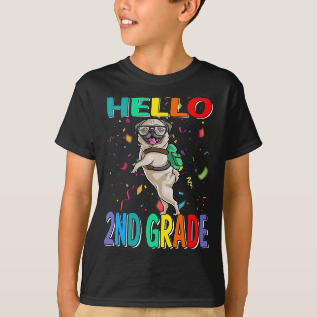 Alô segundo Pug Dog T-Shirt (Frente)