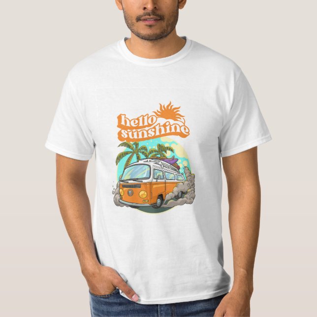 Alô Sunshine T-Shirt - Dê mais brilho ao seu dia c (Frente)