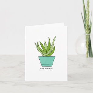Aloe Beautiful Cartão de Boas Festas com Trocadi