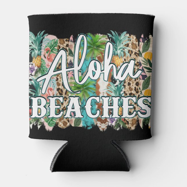 Aloha Beaches! Porta-latas (Frente)