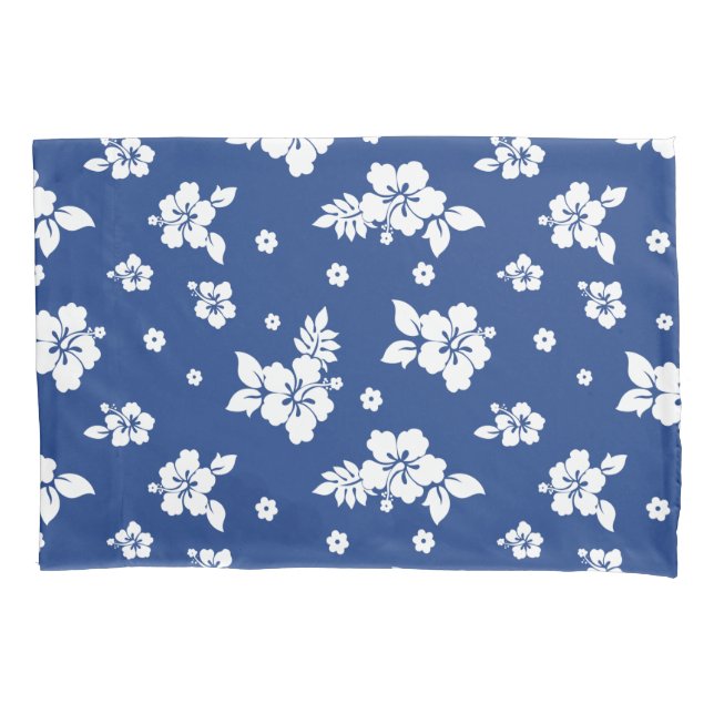 Aloha Blue Classic Hawaiian Padrão Invisível (Frente-Esquerda)