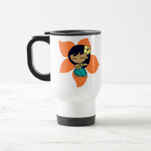 "Aloha caneca da viagem ao trabalho da menina de