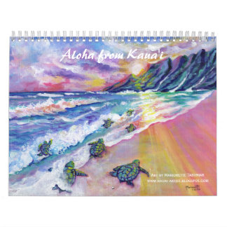 Aloha do Calendário de Kauai Hawaii