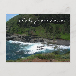 aloha do cartão postal kauai