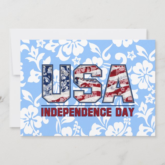 Aloha EUA Convites de festas Florais havaianos (Frente)