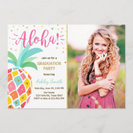 Aloha Festa de formatura Convite Pineapple hawaii