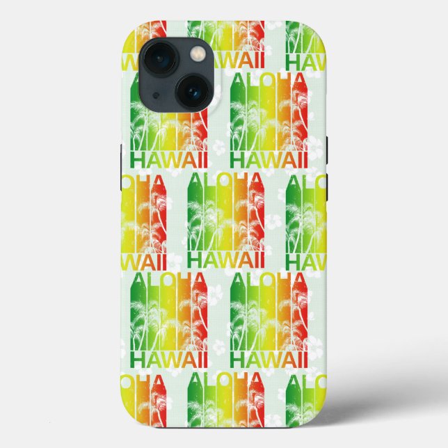 Aloha Hawaii Retro Summer Floral (Verso)