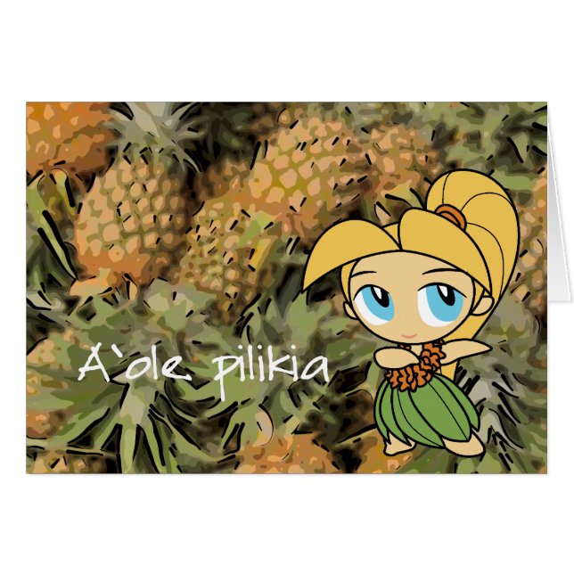 "Aloha Honey" Sem Cartão Problema (Frente Horizontal)