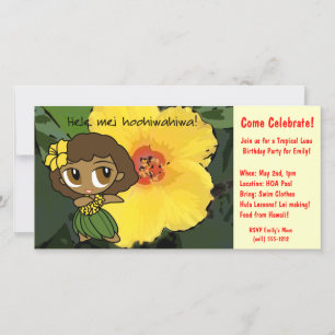 Aloha Honys Luau Invite