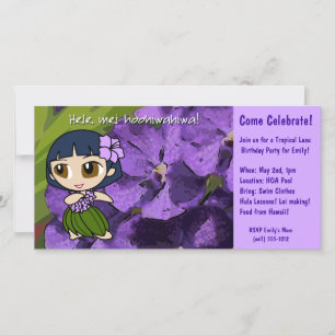 Aloha Honys Luau Invite