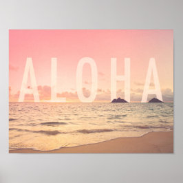 Aloha, Impressão de Arte do Havaí