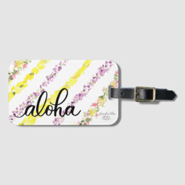 Aloha Lei Hawaii Inspirou Tag de Bagagem